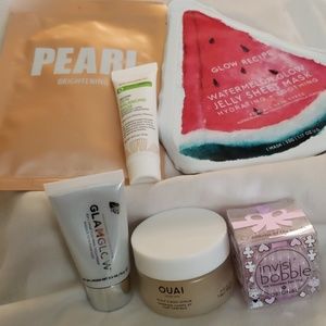 Masks, scrub, and hair rings